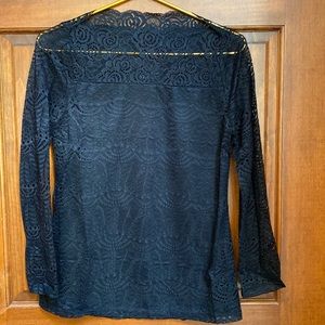 Adiva Brand Off The Shoulder Lace Shirt